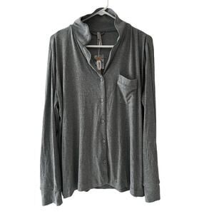 SKIMS Fits Everybody Full Sleeve Shirt Color Gray Style AP-SET-0600 Size Large